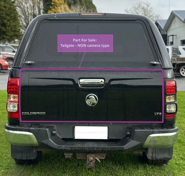 HOLDEN COLORADO RG ALL Tailgate Shell Types